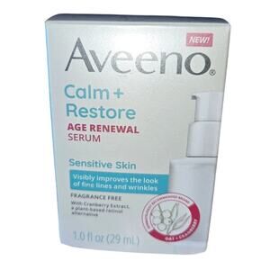 Aveeno Calm + Restore Age Renewal Serum 1 oz
